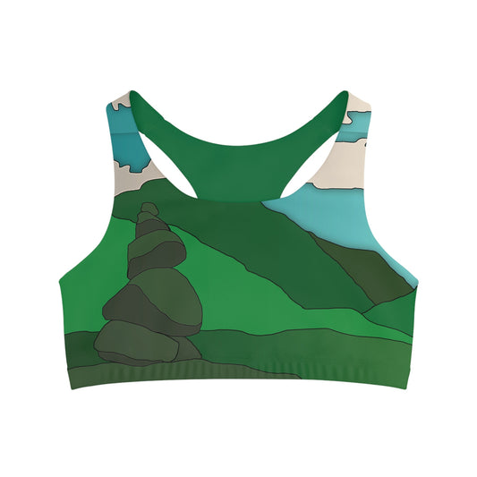 Mountain Sunrise - Seamless Sports Bra