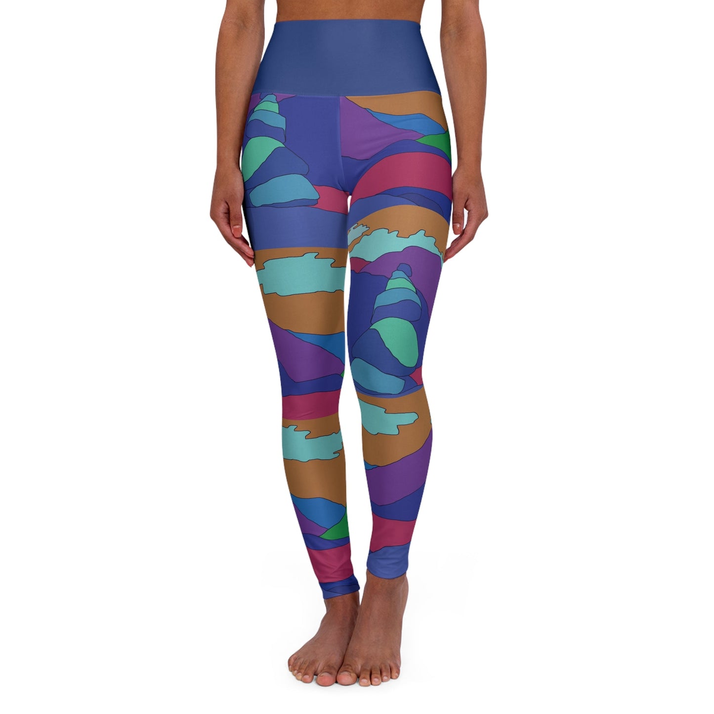 Mountain Sunrise - High Waisted Yoga Leggings