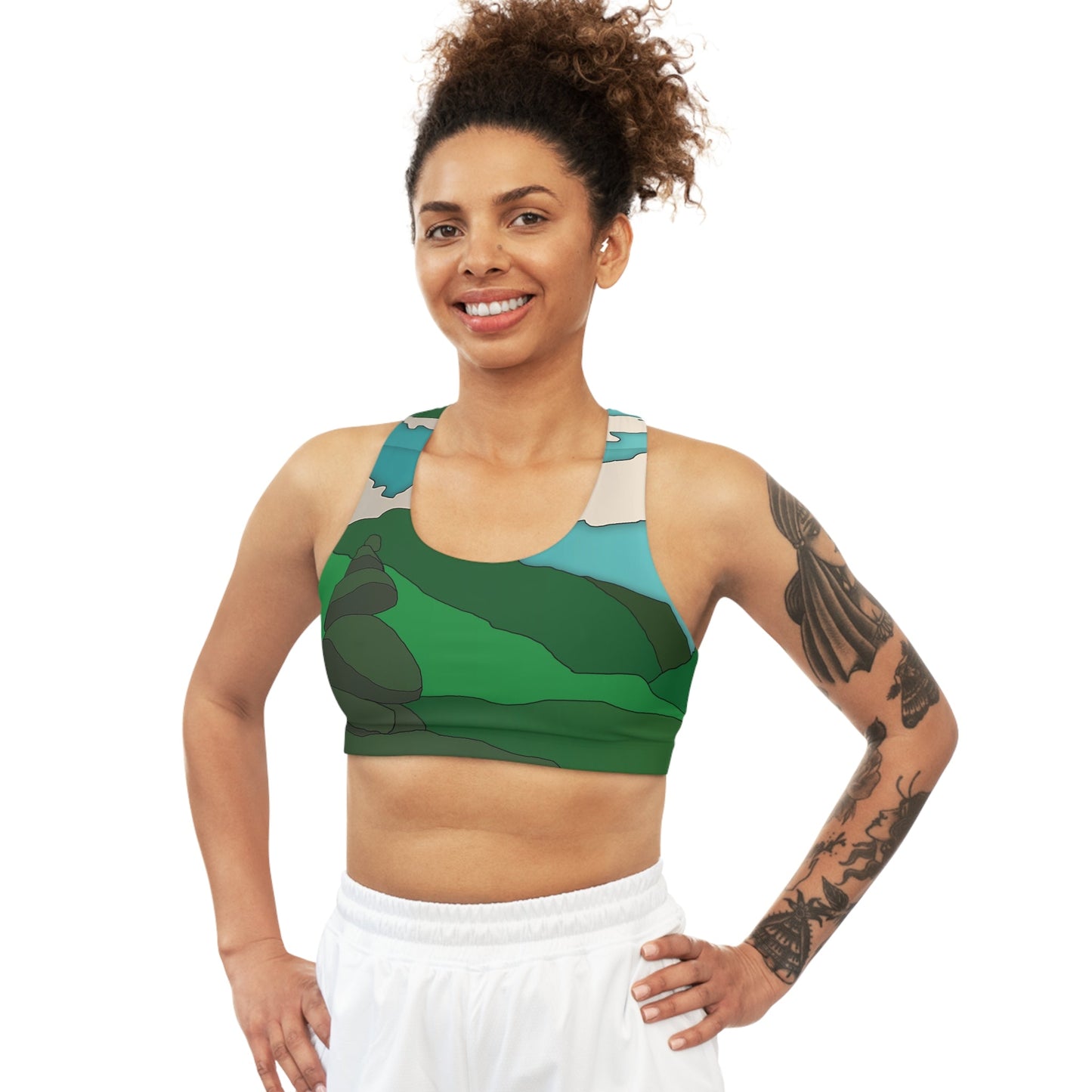 Mountain Sunrise - Seamless Sports Bra