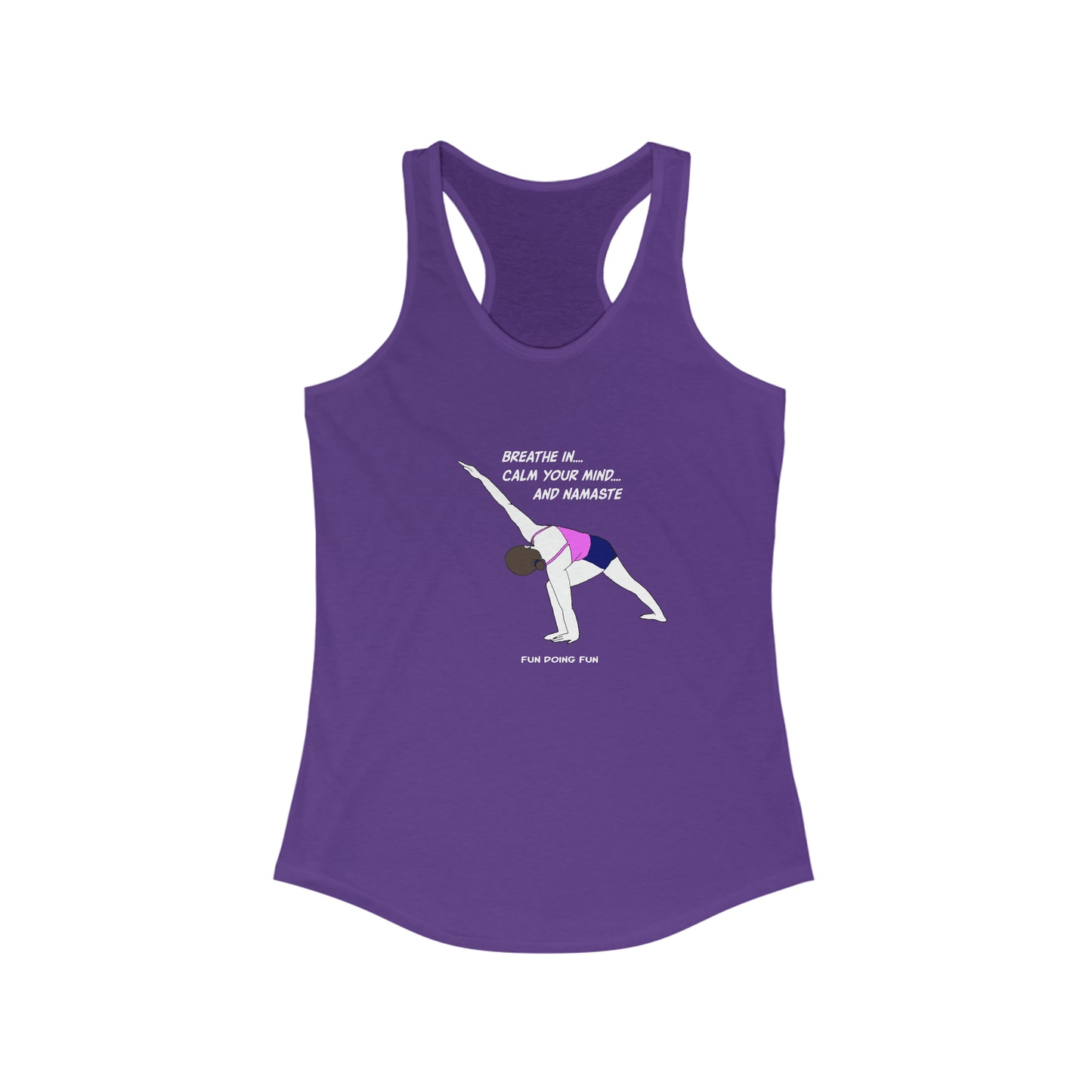 Breath in!  - Women's Ideal Racerback Tank