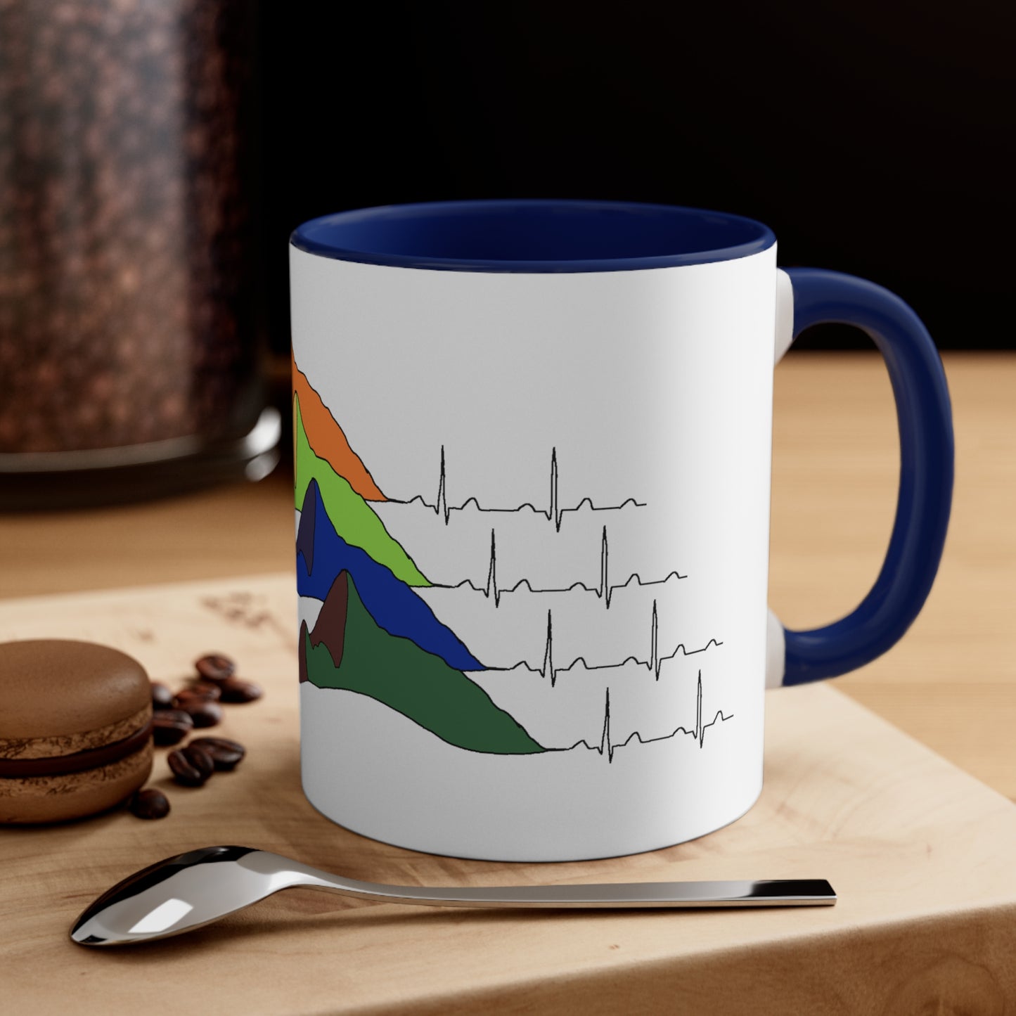 Rainbow Love Mountains - Accent Coffee Mug, 11oz