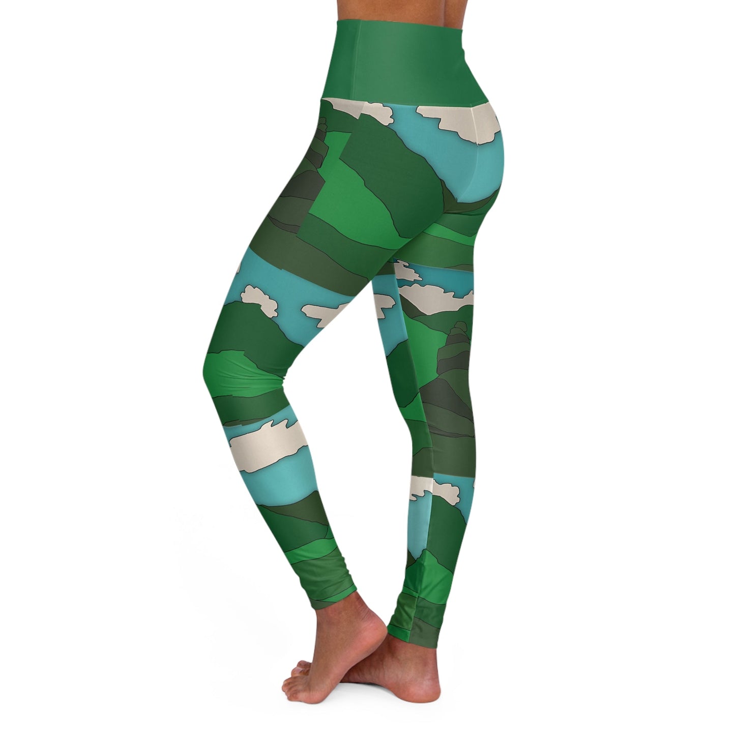 Mountain Sunrise - High Waisted Yoga Leggings