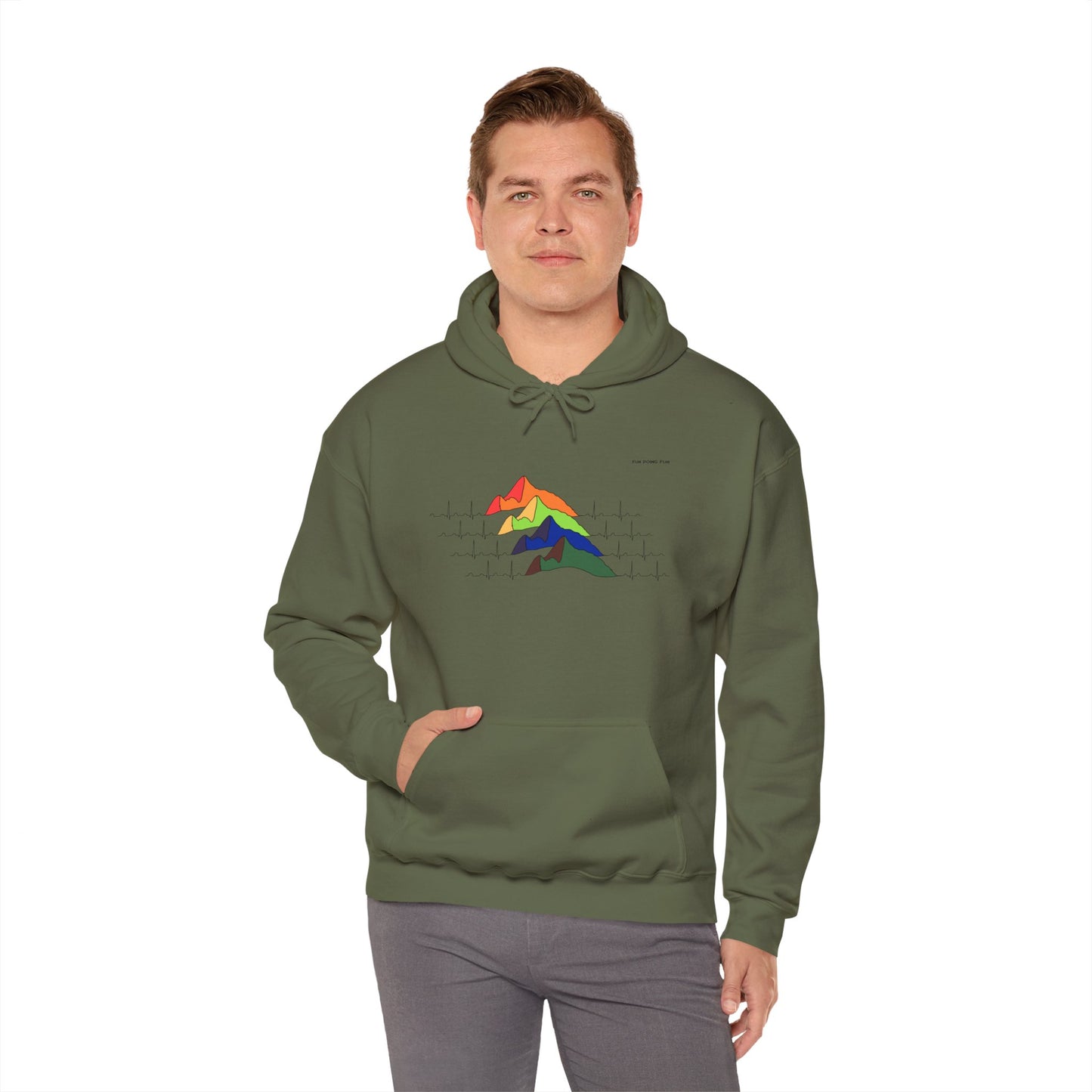 Rainbow Love Mountains - Unisex Hoodie